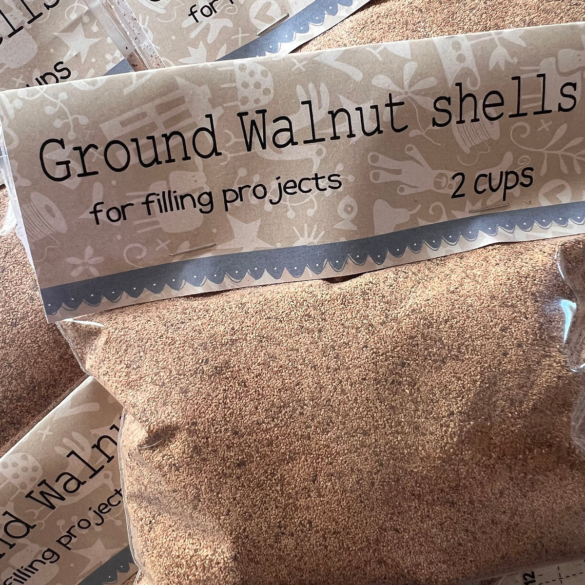 Crushed Walnut Shells – Hatched and Patched