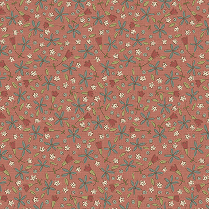 Down Tinsel Lane - 3216-88 - Poinsettias - Red