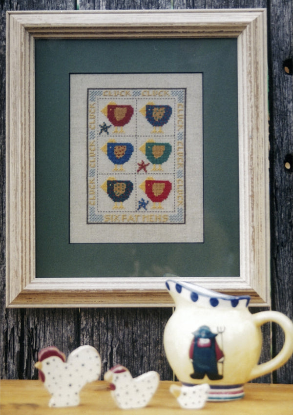 Six Fat Hens Cross Stitch