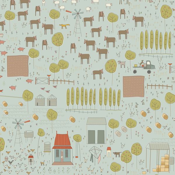 Appleby Farm - DV7732 - Farm Scene - Blue
