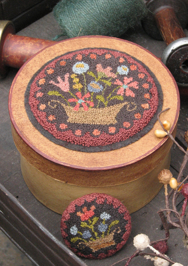 Old Flower Box and Button