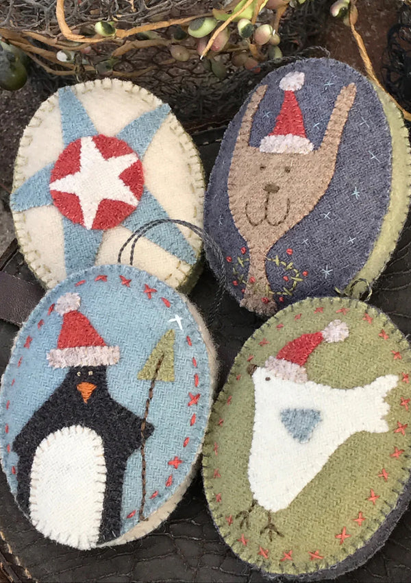 Penguin and Hare Decorations