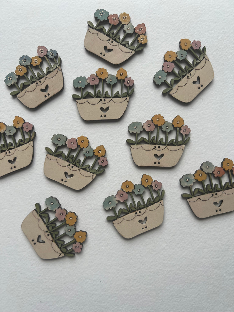 Oblong Pot Flowers