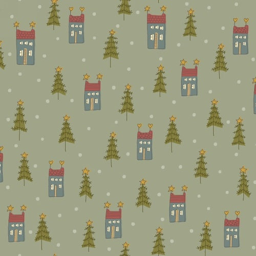 Home For Christmas -Q2071-11_Lt Blue Houses