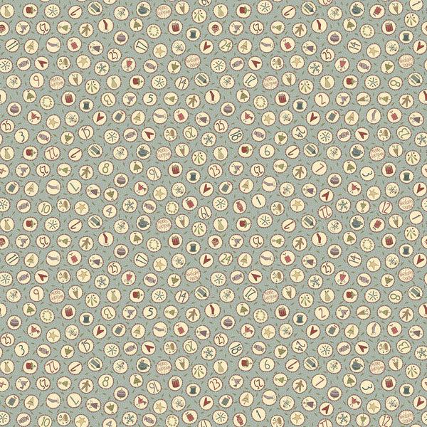 O Christmas Tree - 2817-17 - Light Blue Circles