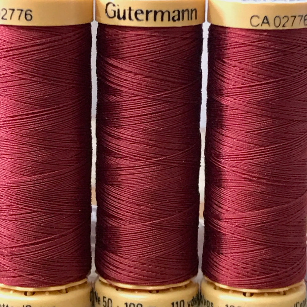 Gutermann - 2143 - Burgandy Cotton Thread