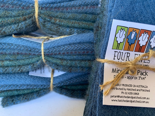 Woven Wool - Blue Bottle Mini Lamb Pack