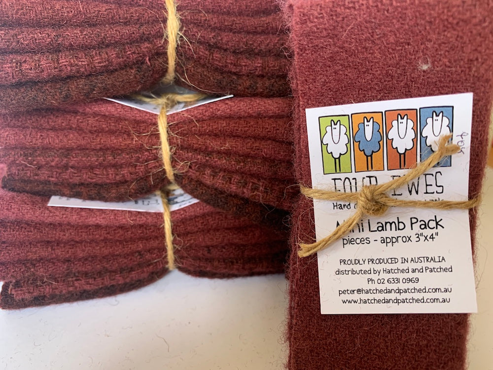 Woven Wool - Deep Purple Mini Lamb Pack