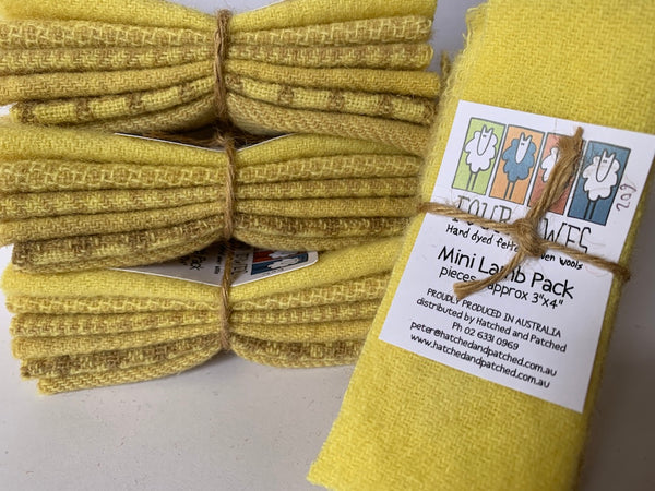 Woven Wool - Lemon Sherbert Mini Lamb Pack