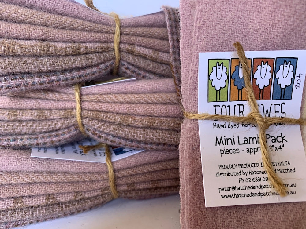 Woven Wool - Faded Violets Mini Lamb Pack